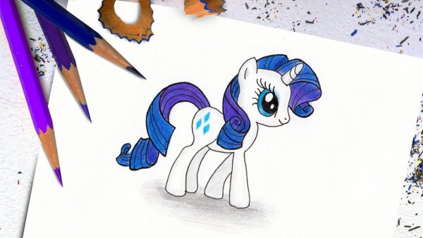 Нарисовать пони Рарити
