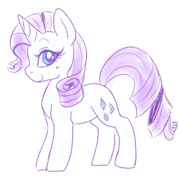 Рарити рисунок карандашом