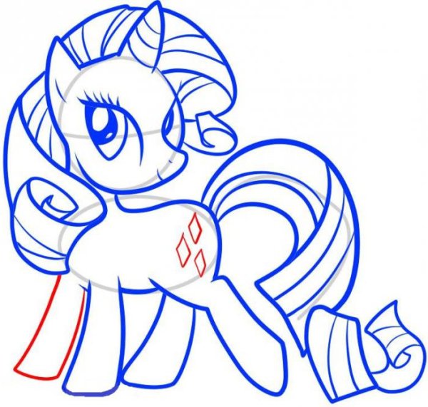 Картинки чертежа пони