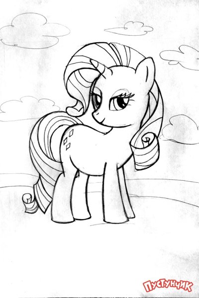 Как нарисовать пони поэтапно