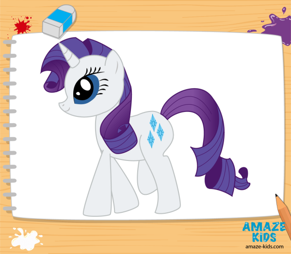 Поэтапное рисование пони