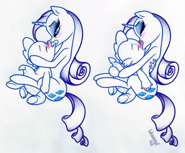 Рарити нарисовать поэтапно