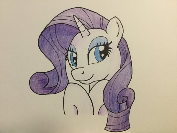 Красивые рисунки пони на бумаге