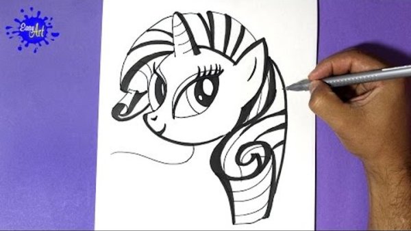 Нарисовать пони Рарити
