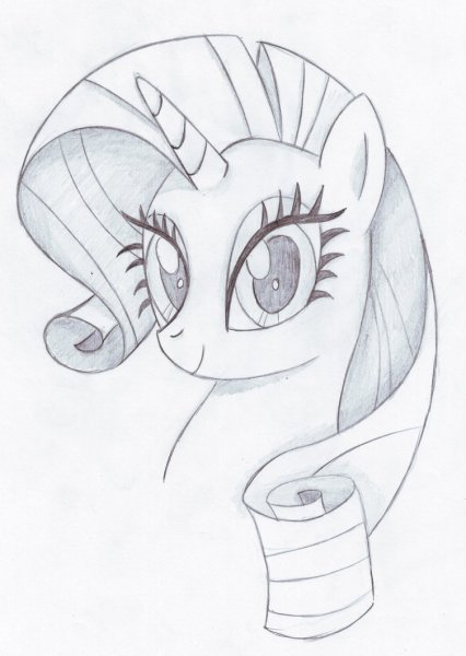 Рарити принцесса пони рисунок поэтапно