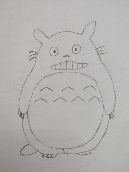 Поэтапное рисование Тоторо