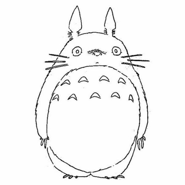 Мой сосед Тоторо раскраска