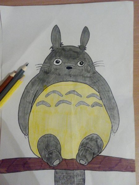 Тоторо пошагово