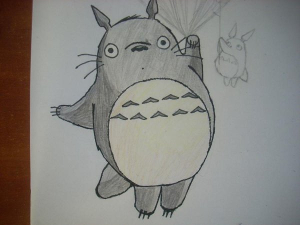 Поэтапное рисование Тоторо