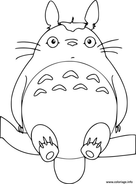 Эскизы Тоторо цветные