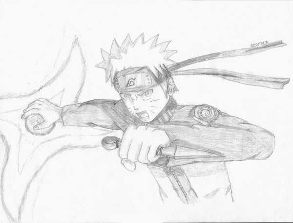 Наруто расенган для срисовки