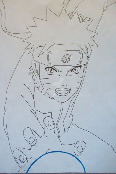 Наруто расенган для срисовки