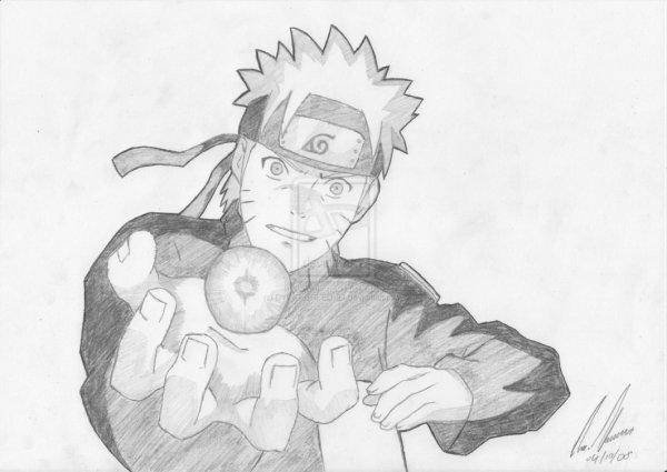 Наруто и Саске с расенганом и Чидори