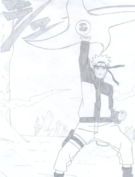 Раскраска Минато расенган