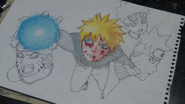 Наруто расенган рисунок