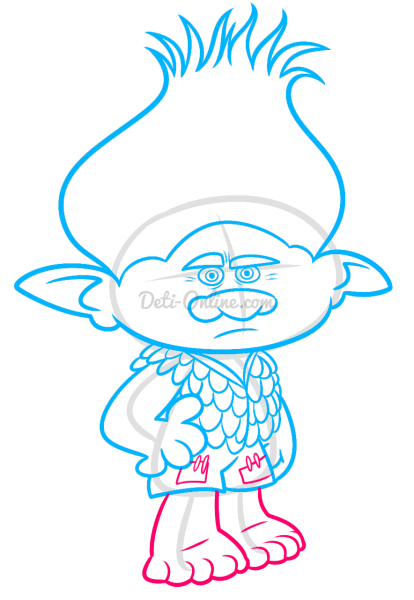 Тролли карандашом