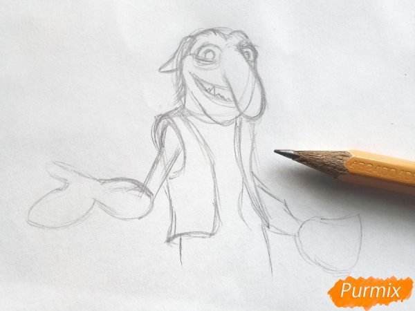 Рисунок тролля из сказки Снежная Королева