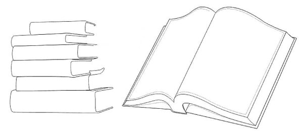 Поэтапное рисование книги
