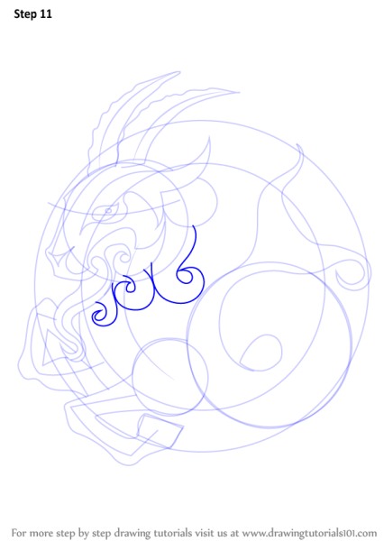 Козерог рисунок пошагово