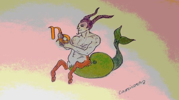 Планета покровитель козерога нарисовать поэтапно