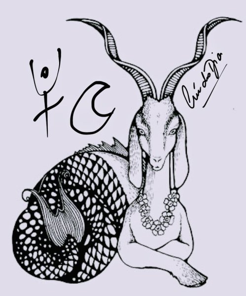 Козерог раскраска