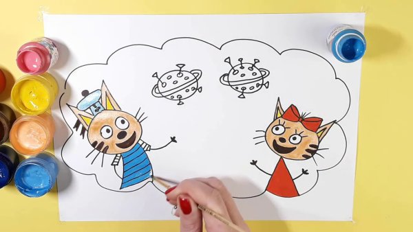 Рисовалка 3 кота