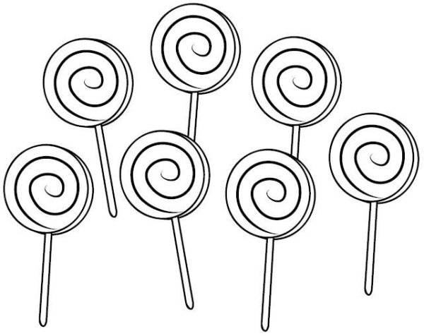 Раскраска леденец