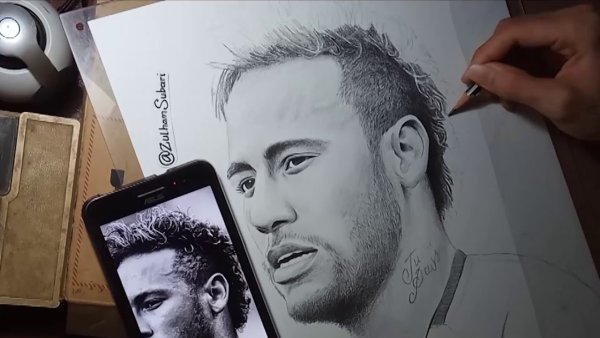 Neymar рисунок