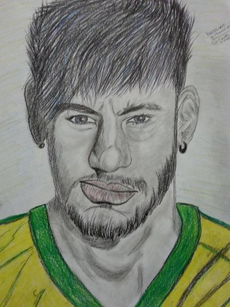 Неймар карандашом