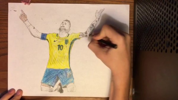 Рисунок финтов Неймара