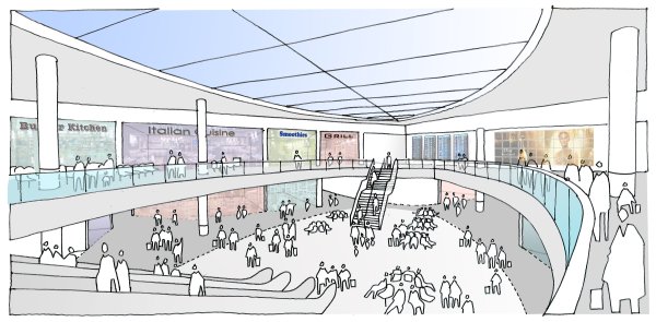 Нарисовать аэропорт внутри