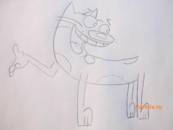 Рисуем карандашом котопса