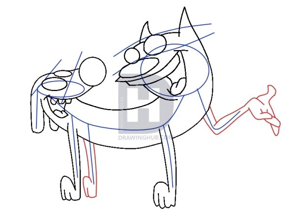 Котопес рисунок карандашом