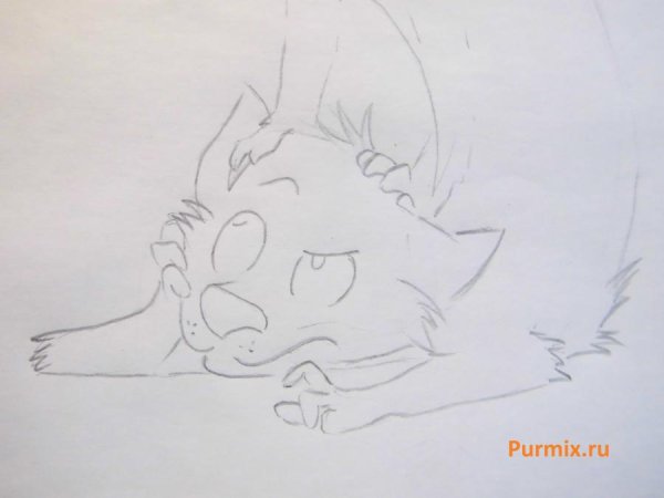 Поэтапное рисование котопса