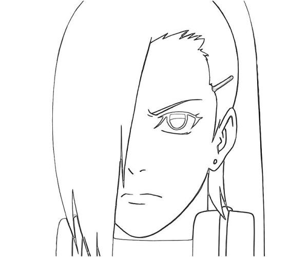 Наруто раскраски ино Яманака