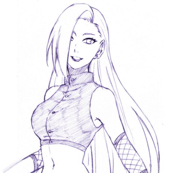 Ино из Наруто для срисовки