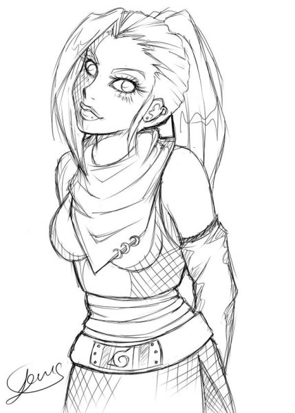 Ино Яманака для срисовки