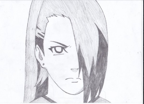 Ино из Наруто рисунок карандашом