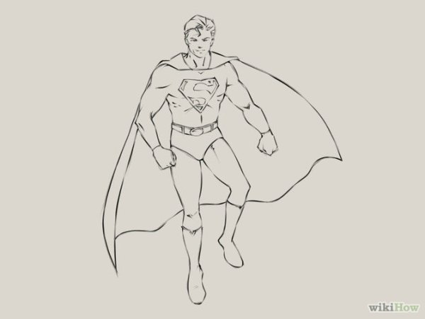Супермен карандашом