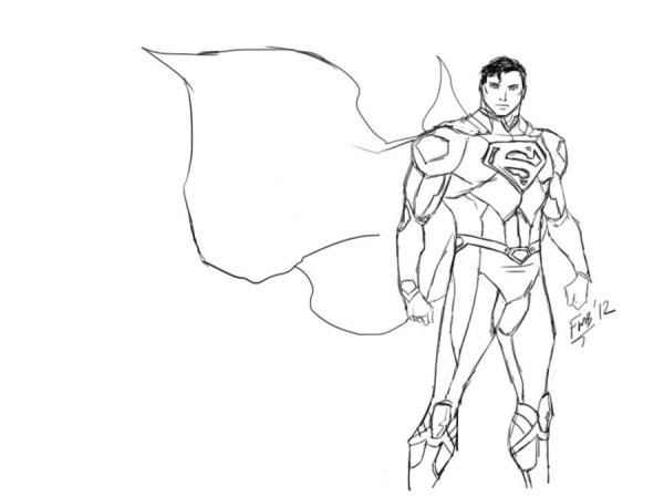 Супермен карандашом