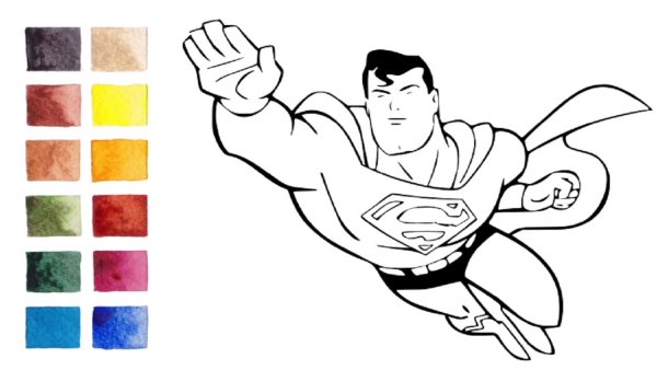 How to draw Superman