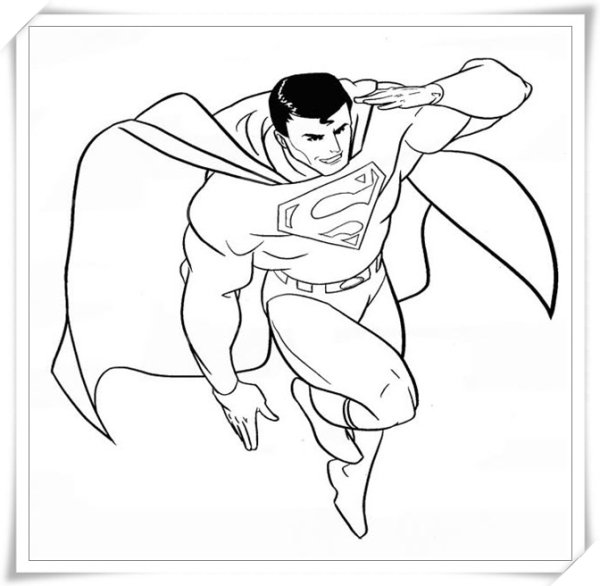 Разукрашки Марвел Супермен