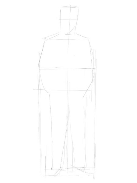 Поэтапное рисование костюмов