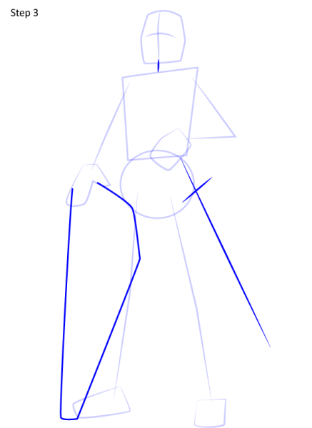 Рисунок рыцаря пошагово