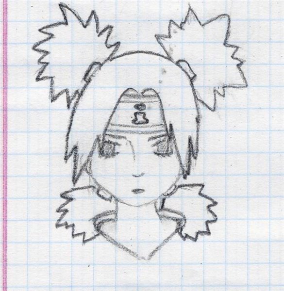 Темари Наруто рисунок