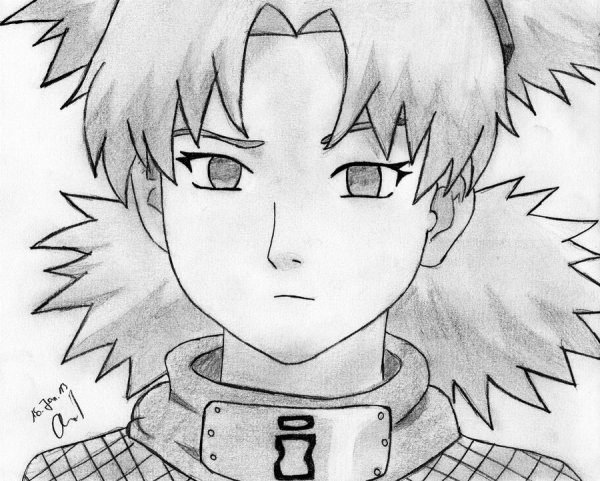 Срисовать Темари из Наруто