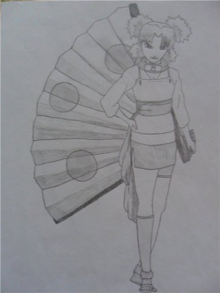 Темари Наруто нарисовать