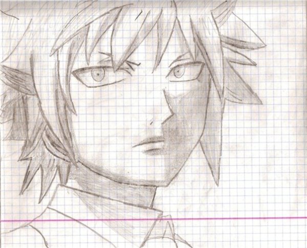 Аниме рисунки карандашом по клеточкам в тетради