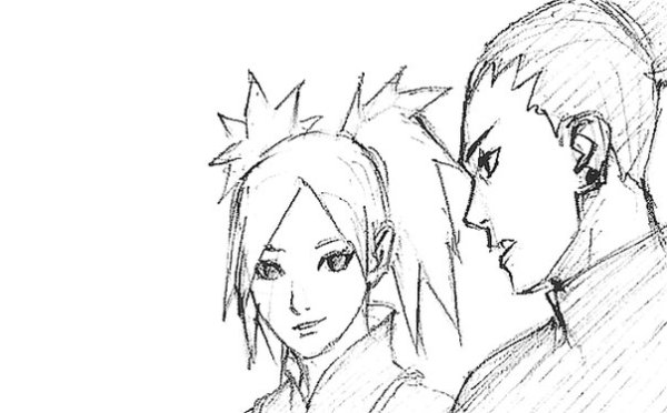 Темари набросок Кишимото
