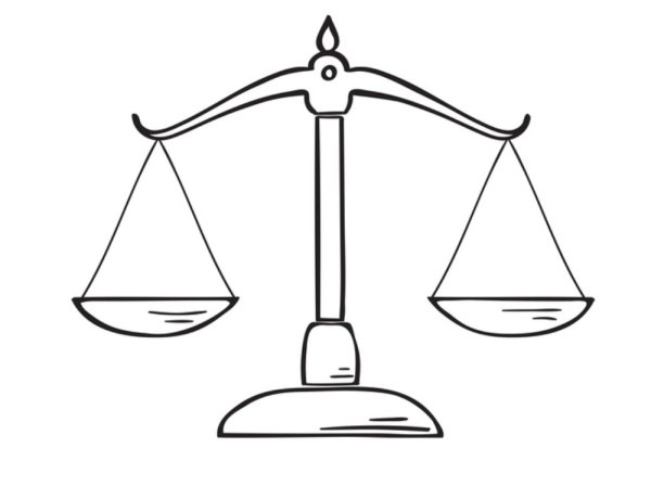 Весы карандашом